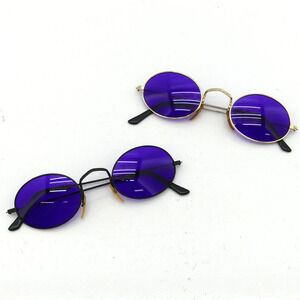 Vintage 90s Oval Gold Metal Sunglasses Brown Tint Lens UV400 Retro Y2K Steampunk